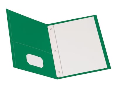 57709 Oxford Two-Pocket Folders w/Fasteners 25 per Box Letter Size Yellow 